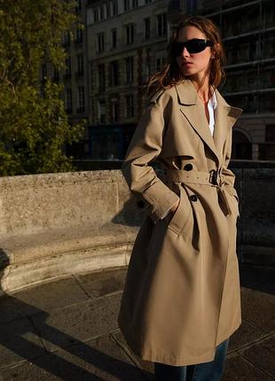 Тренч жіночий бежевий zara new
