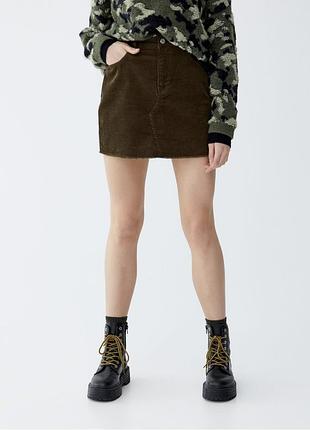 Вельветова спідниця