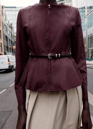 Куртка жіноча бордова zara new