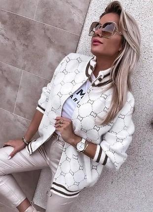 Куртка бомбер з альпаки