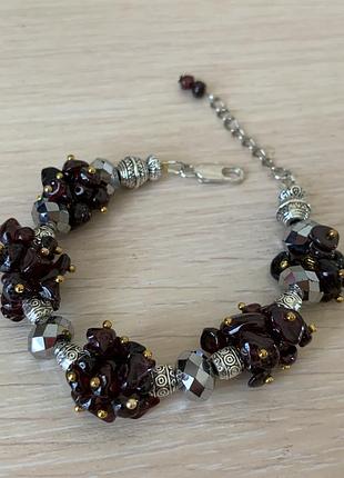 Браслет із гранату