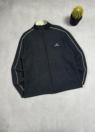 Зіп кофта світер вʼязаний чоловічий fred perry оригінал преміальний