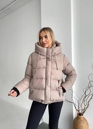 Женская зимняя куртка 42-48 короткий женский пуховик