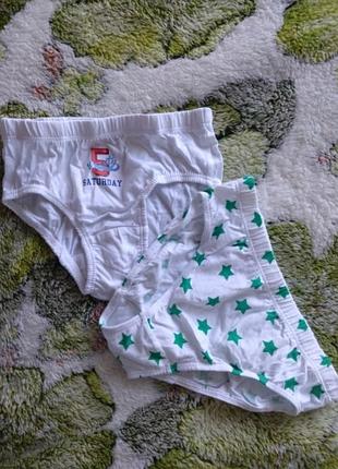 Хлопковые трусы для мальчика 2 шт.
