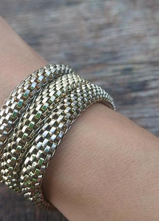 Браслет трійка широкий цепі