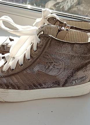 Tom tailor denim высокие кеды на молнии