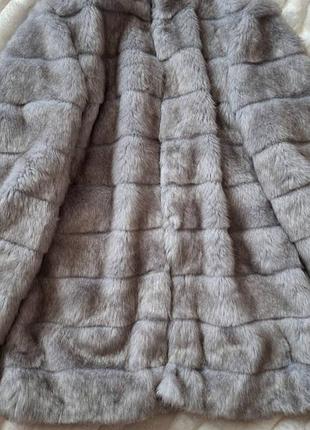 Искусственная серебряная шубка от papaya