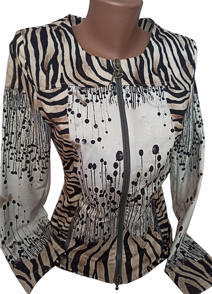 Трикотажный жакет на молнии missy #1