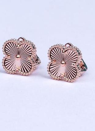 Серьги клевера винтаж, английская застежка