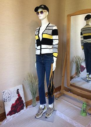 Женский кардиган геометрический яркий принт