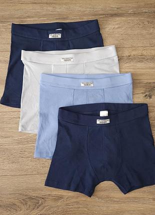 Детские трусики боксерки primark, 9-10(140) коттон в рубчик
