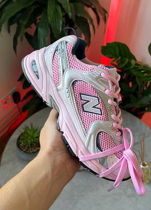 New balance 530 pink silver