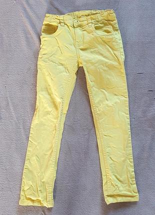 Джинсы желтые