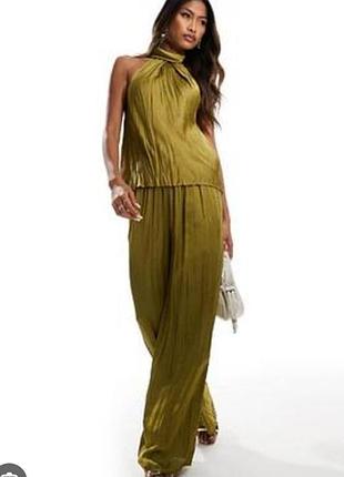 Сатиновый костюм zara