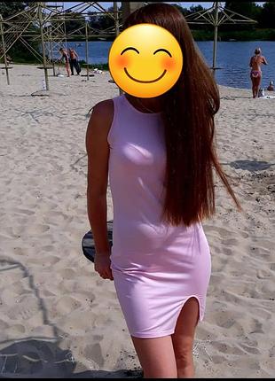 Платье женское розового цвета