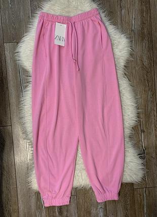 Нові рожеві штани zara