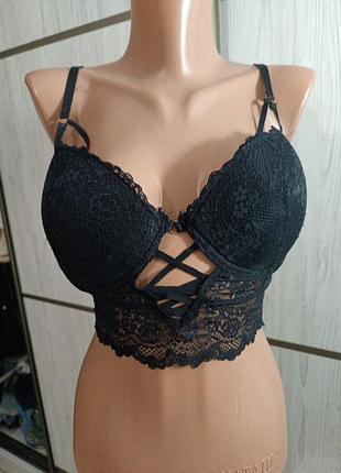 Бюстгальтер черный