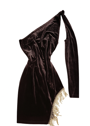 Вечернее бархатное черное платье с бахромой стразы блестки блестящее винтаж  oh polly ivina мини