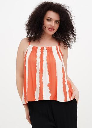 Uk26 топ-блуза джорж майка-оверсайз вискозная нова