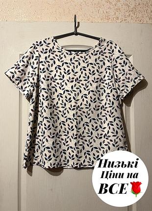 Легка я блузка принт 52-54 (6)