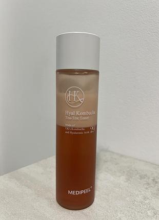 Тонер з комбучею та гіалуроновою кислотою medi-peel hyal kombucha tea-tox toner 150ml