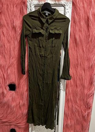 Плаття сорочка хакі