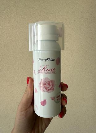 Mizon every shine rose mousse foam cleanser піна для гоління
