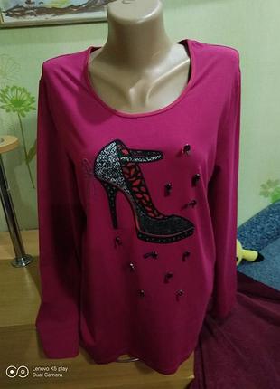 Шикарная кофта, блуза, трикотаж-реглан-l--gerry weber- состояние новой