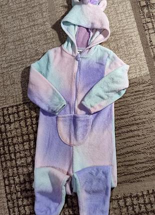 Теплая пижама кигуруми для девочки
