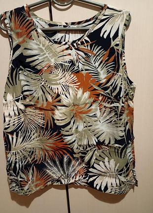 Блуза женская летняя без рукавов, вискоза 💯!