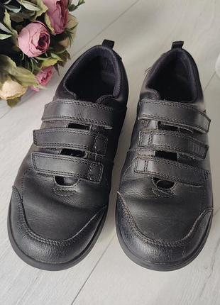 35 (23,5 см) шкіряні демісезонні кросівки на липучках  артикул: 24479  бренд: clarks (кларкс)