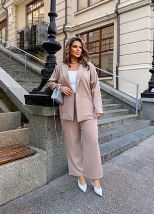Жіночий класичний костюм | піджак та брюки | 230