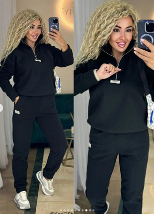 Теплий флісовий костюм, розмір подвійний 46-48 (m-l)