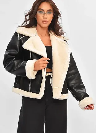 Дубленка-косуха из эко-кожи
