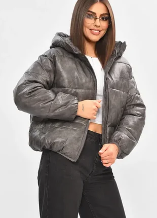 Демисезонная куртка из эко кожи