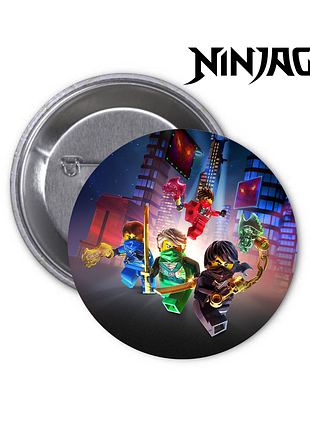 Значок lego ninjago masters of spinjitzu | лего ниндзя мастера спинджица 18