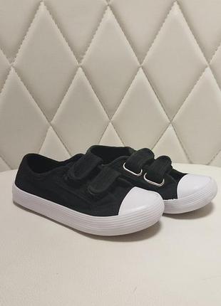 Черно-белые кеды детские