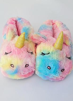 Дитячі капці єдинорог 3