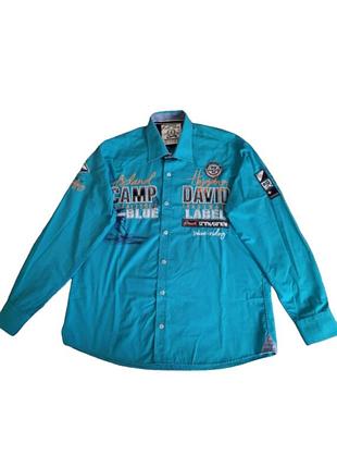 Сорочка чоловіча, блакитна camp david блакитна