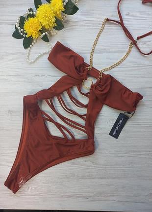 Крутой купальник от бренда prettylittlething размер 8 или s