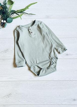 🌱боді  в рубчик від 1 р до 2 р колір  - оливка ціна-80