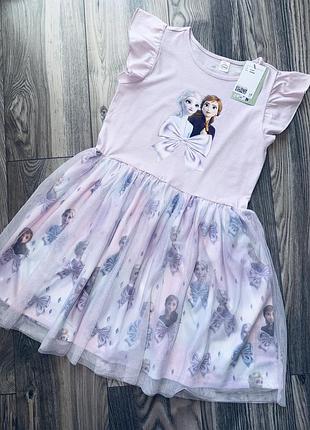 Нарядна сукня н&м анна і ельза, вишукана сукня н&м на 8-10 років