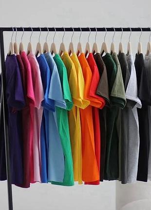 Базові однотонні футболки різних кольорів звичайні та оверсайз безрукавки