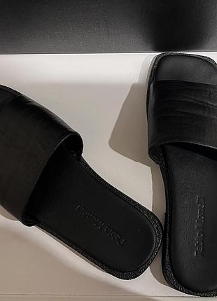 Шкіряні шльопанці fabio monelli