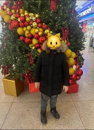 Зимова куртка-парка чорна