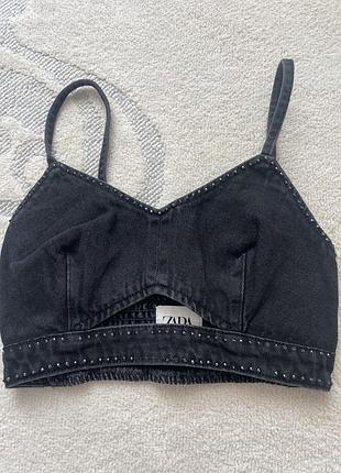 Джинсовий топ zara