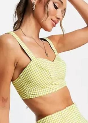 Топ в клетку topshop