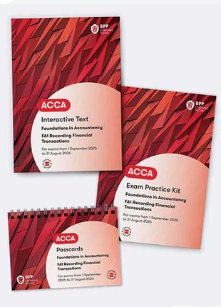 Книги acca recording financial transactions fa1 ebook until august 2026
