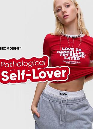 Футболка українського бренду be om design love is cancelled