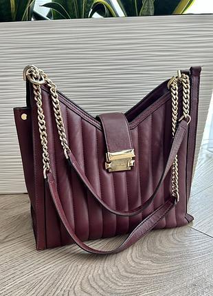 Michael kors люксовая кожаная сумка натуральная кожа